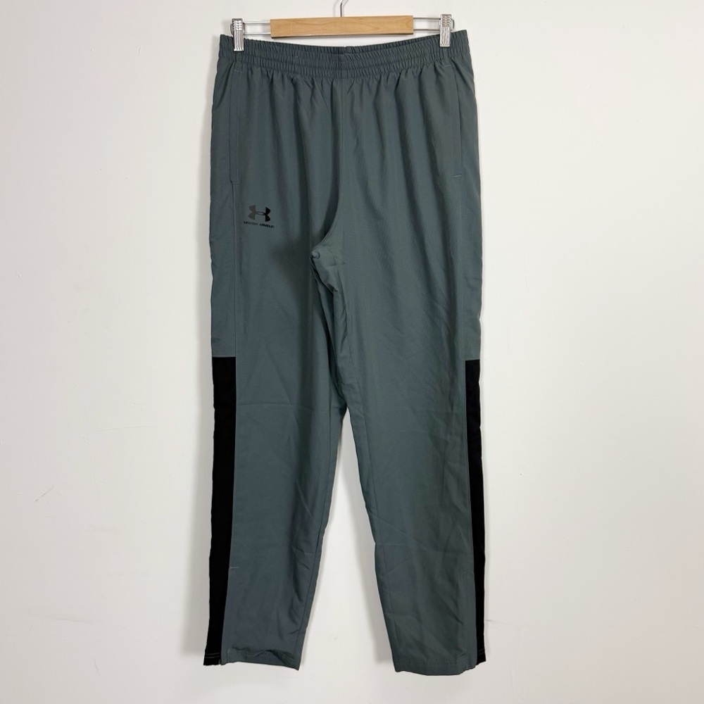 Under Armour Vital Woven Pants Mens Large Gray Loose Workout Track Training NWT